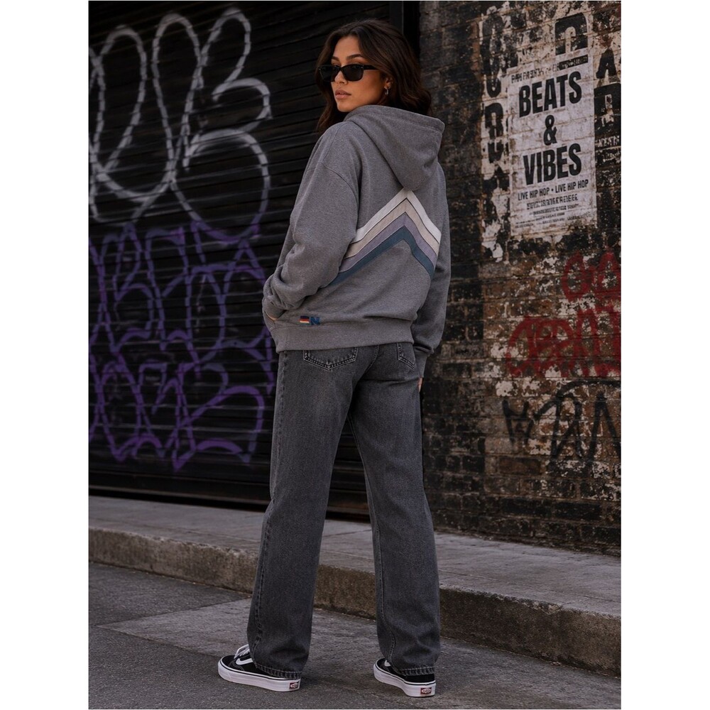 Rare Aviator Nation Double Chevron Stitch Full Zip